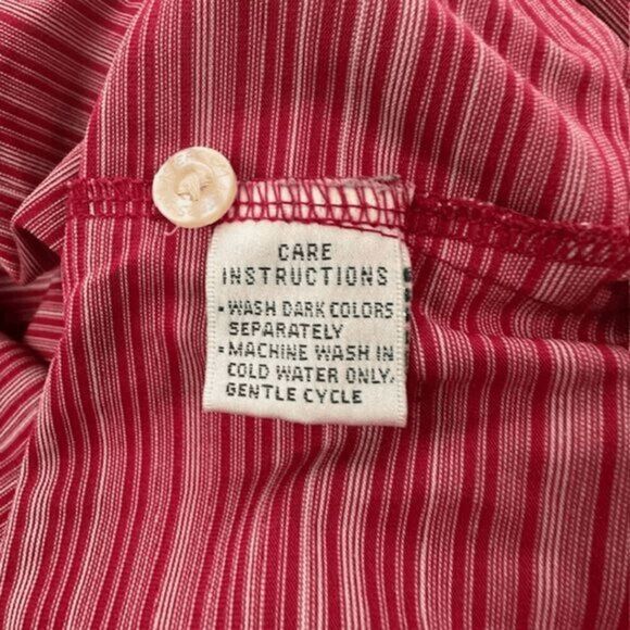 Masters Performance Men's Striped Short Sleeve Golf Polo Shirt Red White XXL - Picture 5 of 6